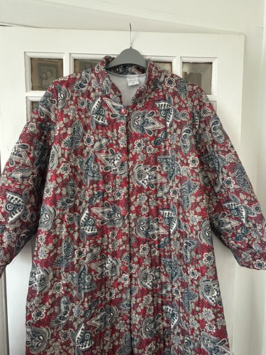 Vintage quilted housecoat - quilted,