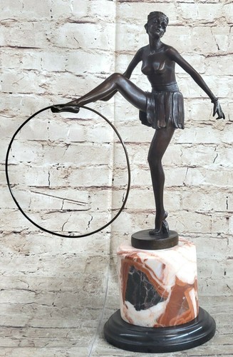 Bronze art deco dancer - art,