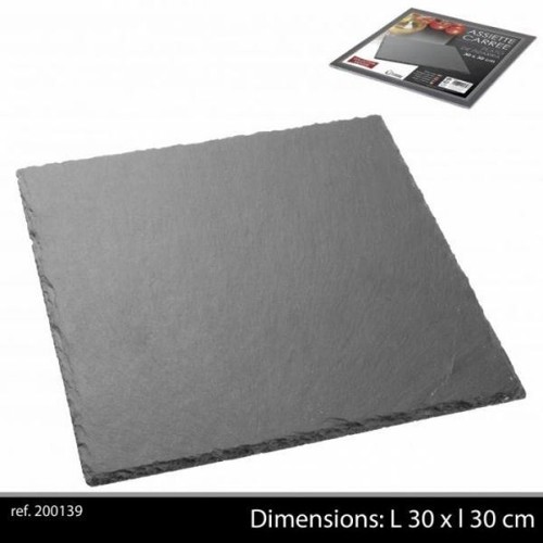 Slate square serving - slate, platter