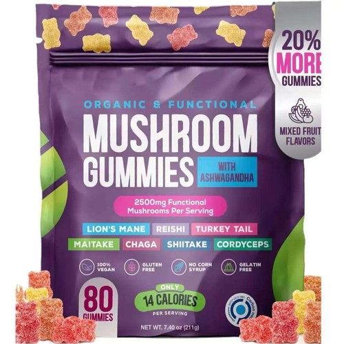 Mushroom gummies 2500mg - mushroom, 80