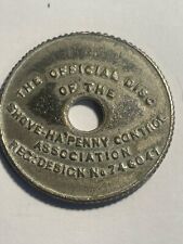 Rare SHOVE HA'PENNY Official Half Penny COIN GAUGE Disc - Reg. 746041 - 1930s