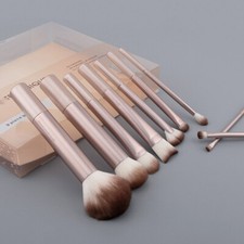 REAL Techniques Au Naturale 9 Piece Set Makeup Brush Foundation Powders Tool New