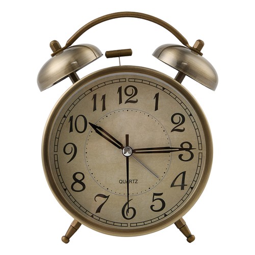 15cm vintage metal twin bell - vintage,