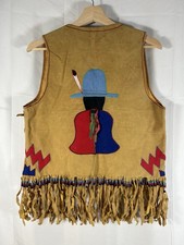 Vintage Suede Fringe Waistcoat