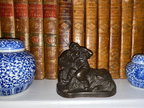 Cast bronze dog greyhound - cast,