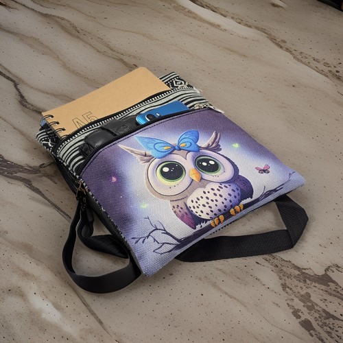 Crossbody satchel bag with