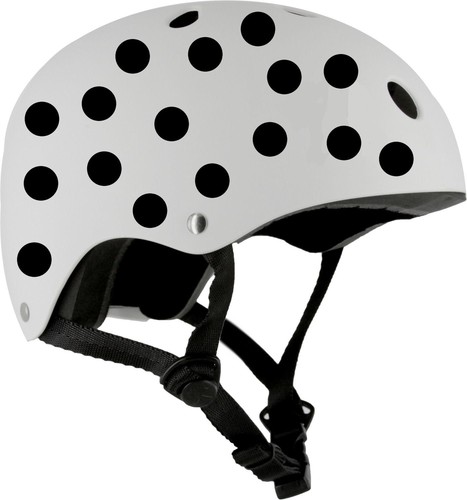 Ski helmet polka dots vinyl - helmet,