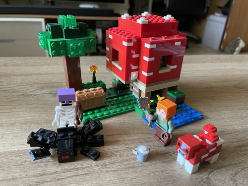 Lego minecraft mushroom house - lego,