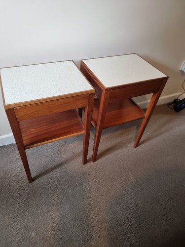 Vintage remploy teak bedside - teak,