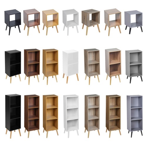 Wooden storage cube bookcase - wooden,