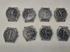 8 x W orking Seiko 'Gen 2' RAF Military Issue Mens Watch Chrono Job Lot 3