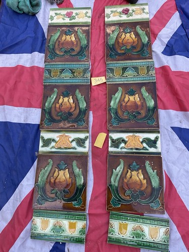 Antique art nouveau - art, tiles