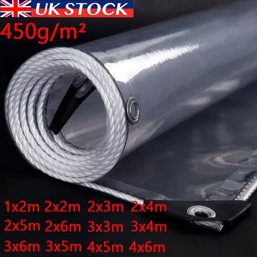 450gsm clear tarpaulin heavy - 450gsm,