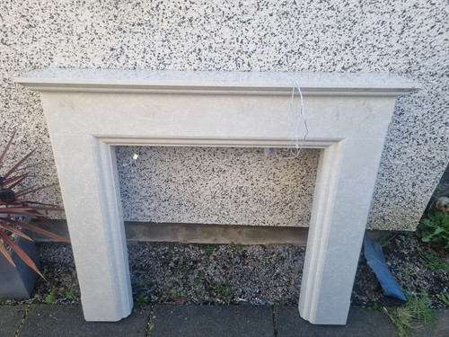 Marble mantlepiece with leds - marble,
