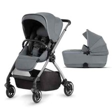 Silver Cross Dune Pushchair Pram In Glacier Grey + Free Carrycot RRP £1020 (New)