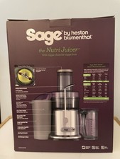 Sage Nutri Juicer BJE410UK by Heston Blumenthal – Boxed – Excellent Condition