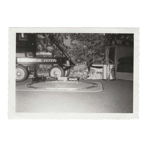 Vintage photo christmas tree - vintage,