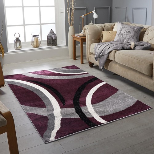 Modern design rug - modern, purple