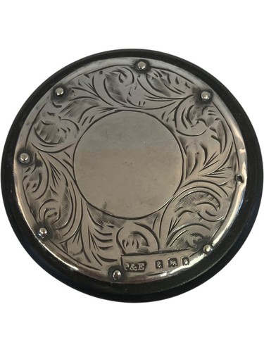 Vintage silver engraved - engraved, snuff