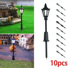 10 X Model Street Lights Scale  Railway 3V LED Lamp post  HO Gauge
