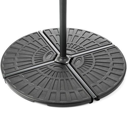 Parasol base overhanging - base,