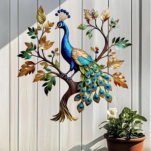 Vibrant peacock tree - 2d,