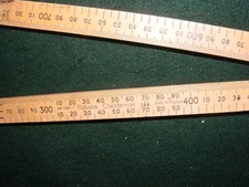 VINTAGE RABONE CHESTERMAN 900 MM FOLD OPEN METRIC RULE 1161 BOXWOOD & BRASS