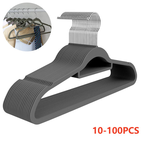 100pcs velvet hangers non - velvet,