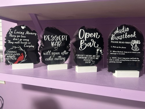 Acrylic wedding table - acrylic,