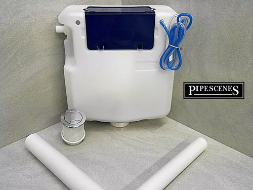 Concealed built toilet - concealed,