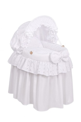 Aurora white moses - basket, bed