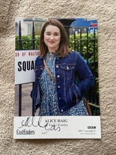 ALICE HAIG- VICKI FOWLER (EASTENDERS) HAND SIGNED CAST CARD