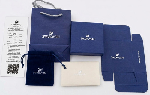 Swarovski blue lined - swarovski, square