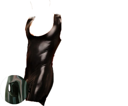Fetish bondage rubber catsuit - rubber,
