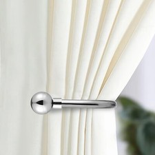 Metal Curtain Hold Backs x 2 Decorative Easy Fitting Wall Tie Backs Hooks Hanger