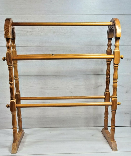 Vintage pine towel rail - vintage,