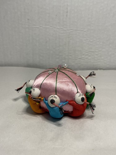 Vintage chinese pincushion red - vintage,