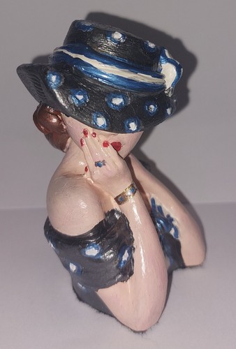 Woman bust figurine 1940 - woman, 1940's