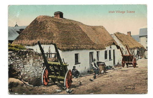 Irish village scene social - scene,,