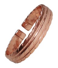 Magnetic Bracelet Mens Heavy Copper Bio Magnet Therapy Bangle Wristband New