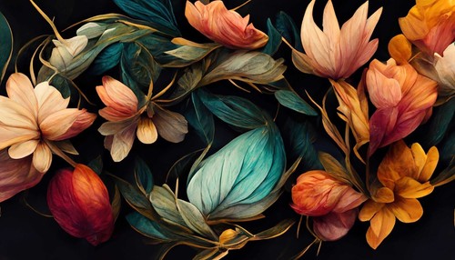 Autumn mint decoupage paper - mint,