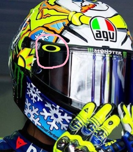 Oakley visor decals rossi - oakley,