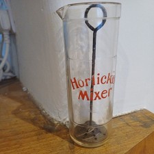 Vintage horlicks glass - glass, mixer