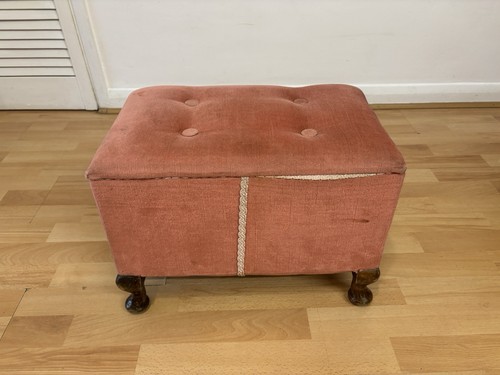 Vintage musical footstool - vintage,