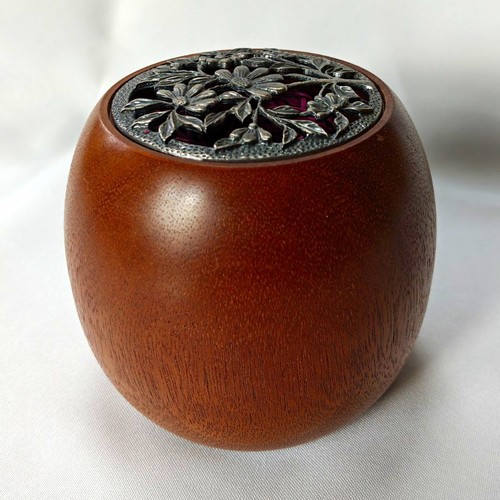 Hand turned wooden potpourri - hand,