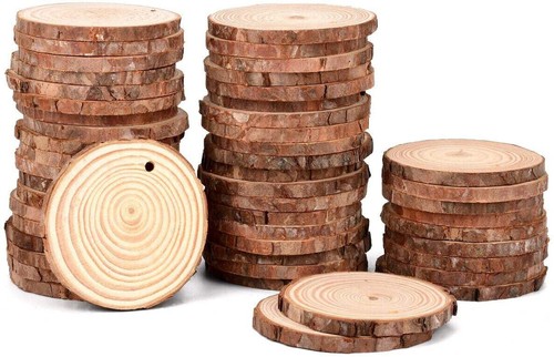 30pcs rustic table number log - table,