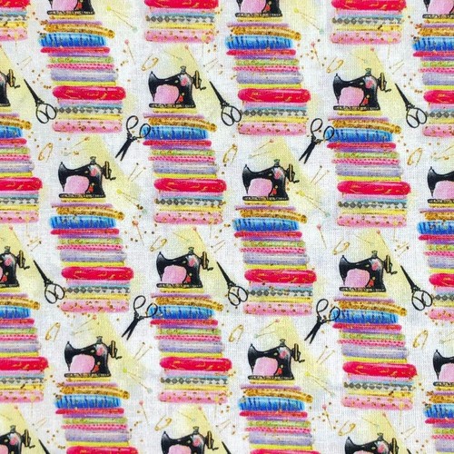 Cotton fabric vintage - fabric, sewing