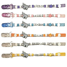 Dummy clips boys girls All with teddies hearts stars butterflies and elephants