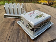 Portmeirion Botanic Gardens Covered Butter Dish and Toast Rack