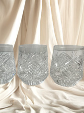 Tyrone Crystal Whiskey Tumblers in 3 Slieve Donard Pattern